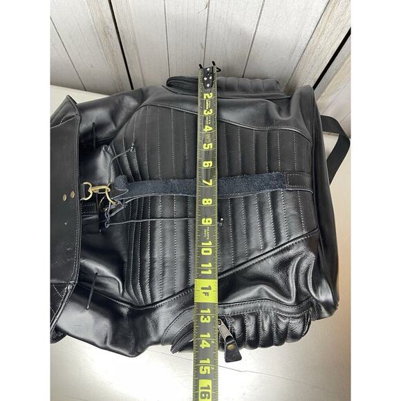 Looptworks Loopt Classics Limited Edition Black Recycled Leather Backpack Bag - Picture 11 of 11